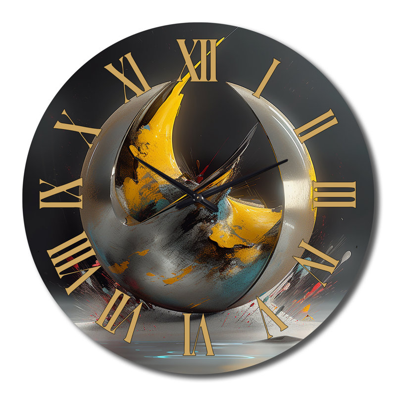 Horloge murale Visionary Divine Dance 3D Wave Sphere I, Très grand