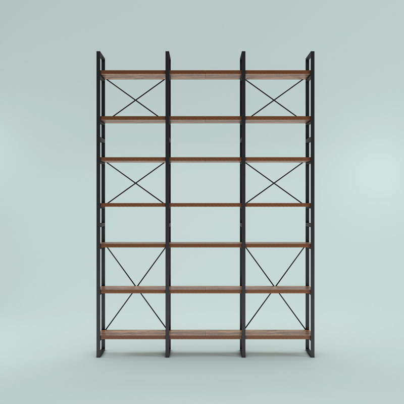 17 tablettes à 7 niveaux en bois antique