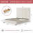 61.42" King Velvet Upholstered Platform Bed Frame with 2 Large Drawers & Vertical Channel Tufted Headboard, No Box Spring Needed, Cream-523874758-523874756