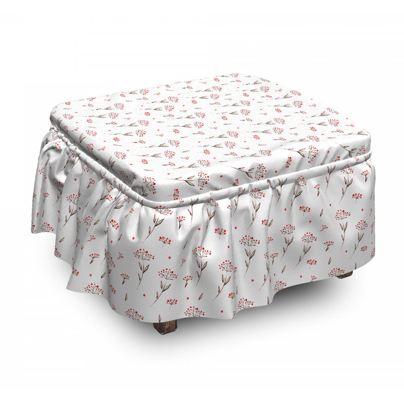 Housse pour repose-pieds winter berry
