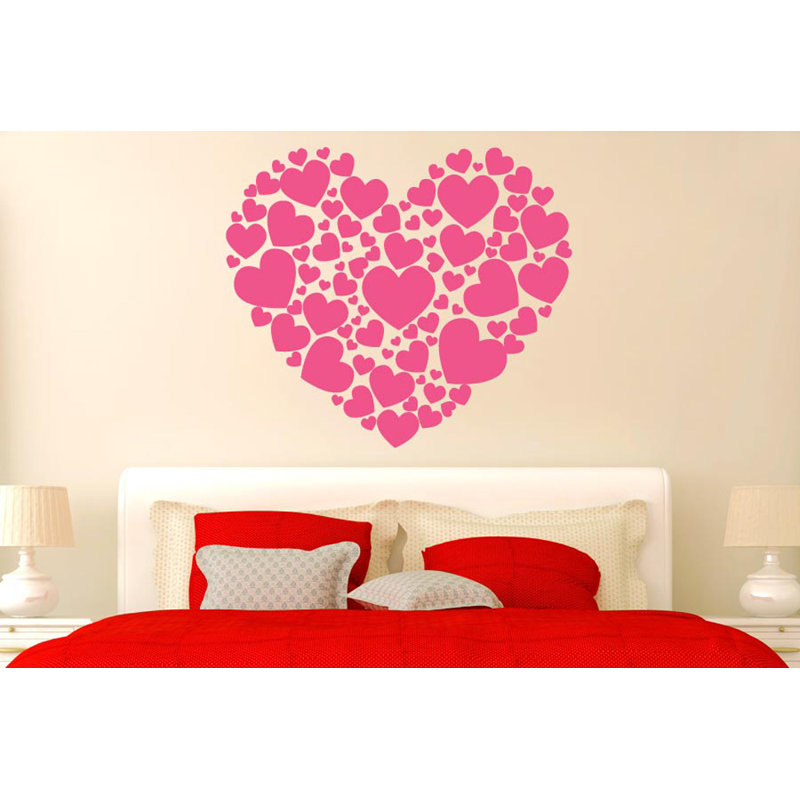 Abstract Wall Decal, Pink