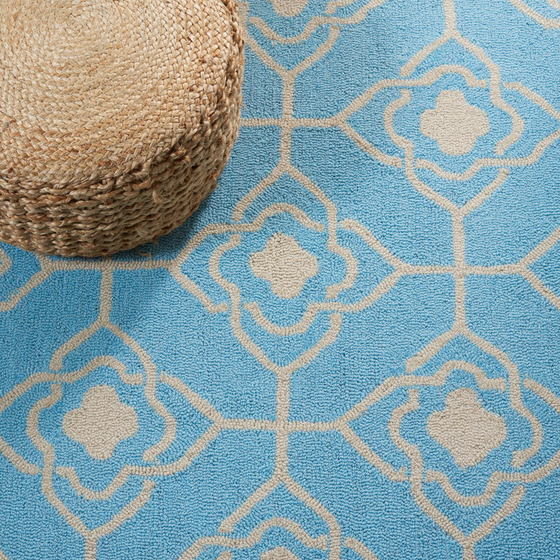 Four Seasons Hand Hooked Performance Geometric Rug, Runner 2'3" x 8'