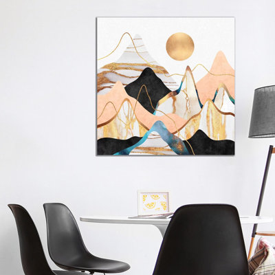 Impression d’art graphique, "mountainscape III" par Elisabeth Fredriksson