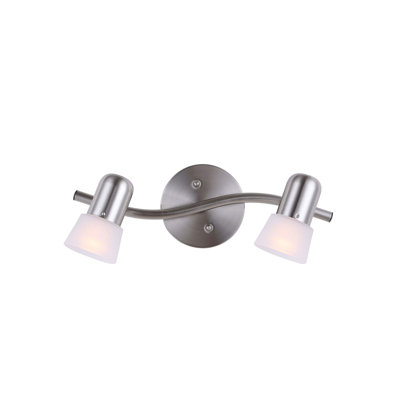 Datey 15'' 2 -Light Fixed Track Track Kit with Adjustable Head