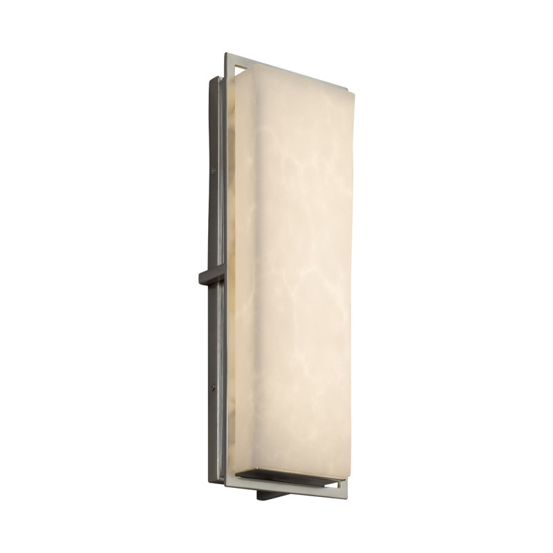 Brey Wall Light, Brushed Nickel, 18" H x 6.5" W x 3.5" D