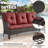 Carolina 5 - Person Sofa Seating Group With Fire Pit With Swivel Glider Chairs And Cushions-110967165