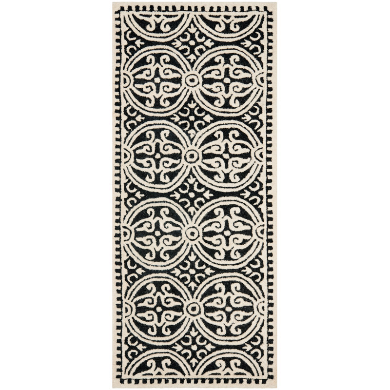Cambridge Hand Tufted Wool Geometric Rug, Runner 2'6" x 6'