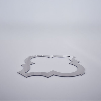 Panneaux muraux décoratifs en acrylique Marrakech, moyen, l 15 3/8 po x H 15 3/8 po x T 1/8 po, gris