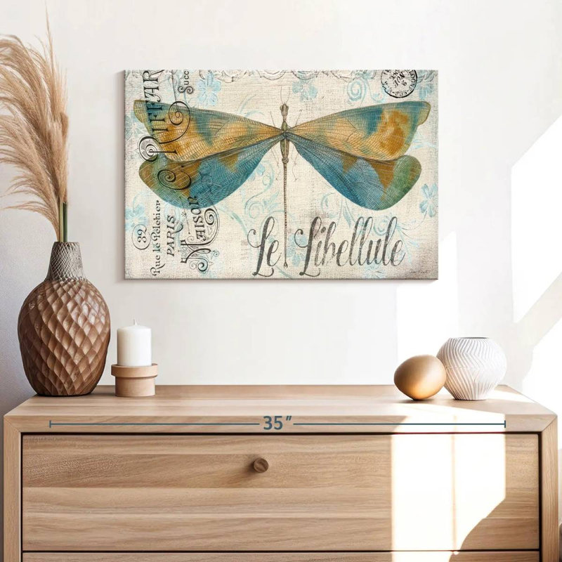 Brampt Lovely Dragonfly, 16" H x 24" W