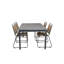 Akuji 4 - Person Acacia Extendable Rectangular Patio Dining Set