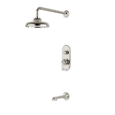 Ensemble de garniture de douche thermostatique classique avec robinet de baignoire