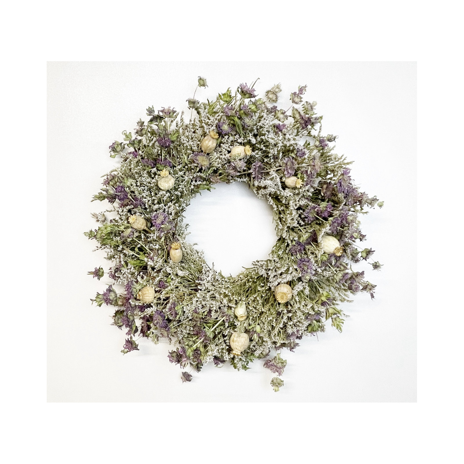 Handcrafted Dried Wreath, 22" H x 22" W x 5" D
