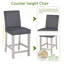 Ensemble de table de salle à manger en bois 5 pièces, ensemble de table de cuisine avec table carrée et 4 chaises rembourrées, table de salle à manger en bois avec décoration en cristal et ensemble de chaises pour la cuisine, la salle à manger