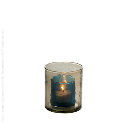 Glass Rippled Votive Holder