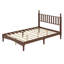 Lit plateforme en bois avec tête de lit en forme de gourde - style rétro + support en lattes de bois-2054540936