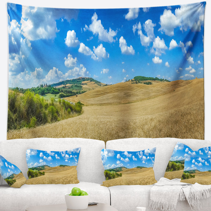 Tapisserie italie de la urban of pienza val d orcia, H 78 po x l 92 po
