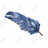 Blue feather - 26"x26" Throw pillow cover - Poly twill - Print on demand-88944025-90992519