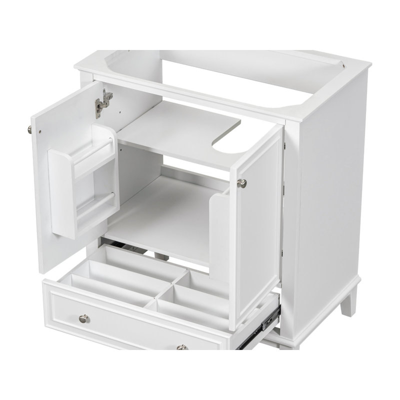 29.5 " Single Bathroom Vanity Base, White