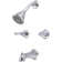 Central Brass 8997-B1-BN Four Function Showerhead Two Handle Tub & Shower Set in Brushed Nickel