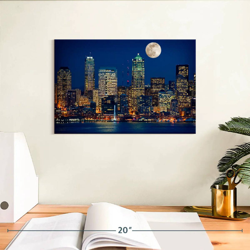 Kavia Seattle Nightscape, H 8 po x l 12 po