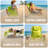 Ostrich The Deluxe 3N1 Lightweight Outdoor Beach Lounge Chair w/ Footrest, Lime-1645790340