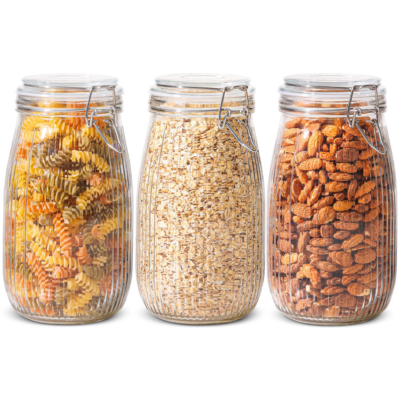 Glass Jar - Set of 3, 1500ml