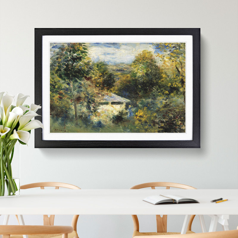 Louveciennes by Pierre-Auguste Renoir - Picture Frame Painting, Black Framed, 27cm H x 36cm W x 2cm D