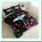 Celestial Nightfall Comforter Set - Gothic Death Moth & Flowers Pattern Bedding - 3 Piece Quilt & Pillowcase Set - Soft, Breathable Sleep Essentials