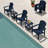 5-piece Hdpe Adirondack Patio Furniture Set - 4 Stackable Chairs & 1 Large Side Table, All-weather, Uv Resistant-77821523