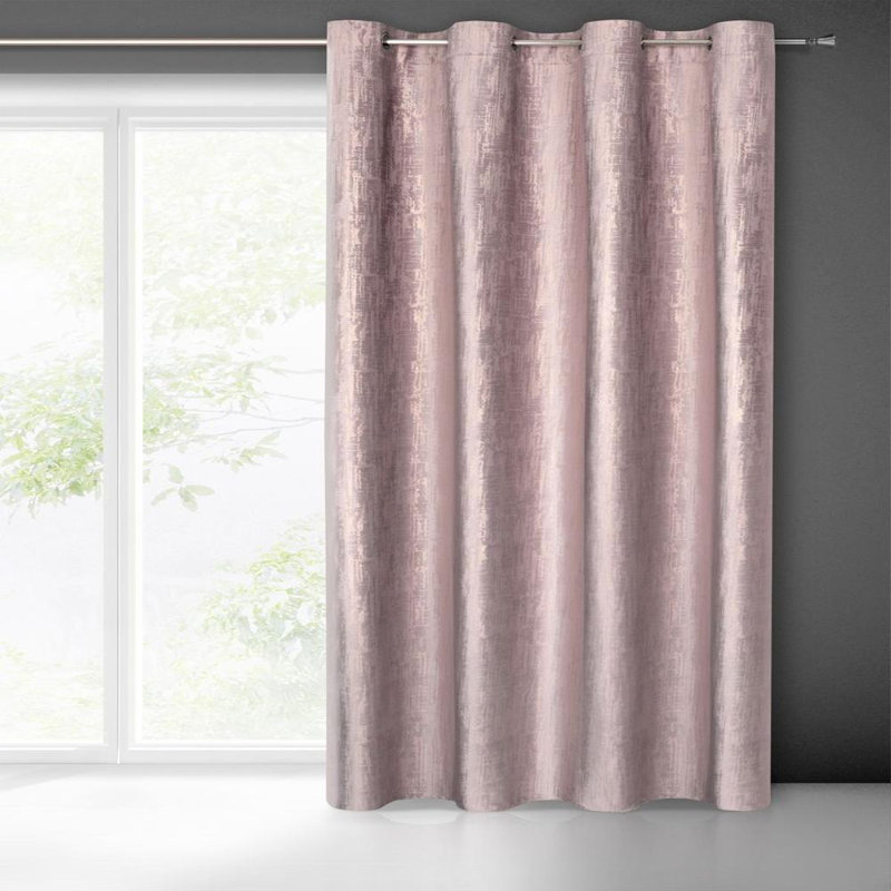 Marsala Blackout Single Curtain, Pink