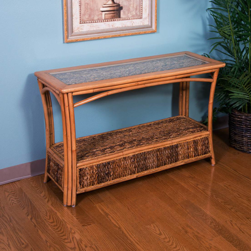 Huffman 48'' Glass Top Console Table