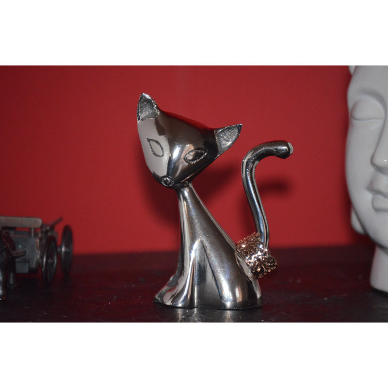 Porte-bague pour chat, Argent