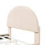 Lit plateforme tapissier avec tête de lit demi-cercle classique et pieds mentaux-548214637-548214624