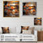 «Orange Autumn Maple Leaves I - Lake», art mural sur toile-939383429-939383440