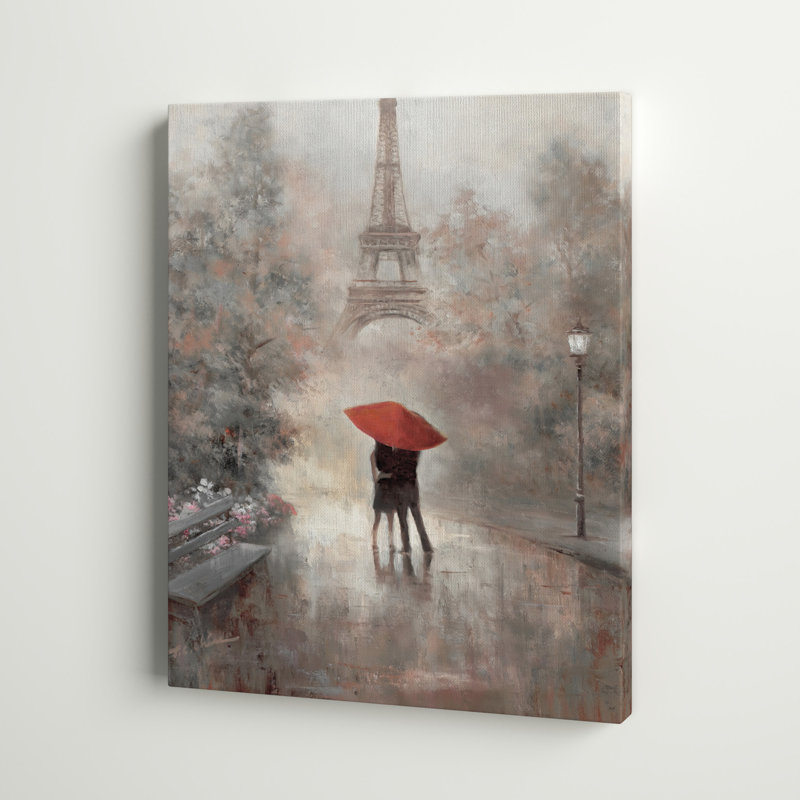 Paris in the Mist par T.C. Chiu - reproduction sur toile tendue, H 48 po x l 32 po