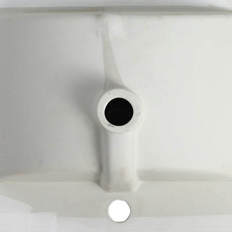 24" Ceramic Bathroom Vanity Top - Glossy White Sink Included, 24"d X 18.3"w 6.7"h, 0.81" Countertop, 4.72" Internal Depth 24 Inch For Only Basin, Countertop Thick,