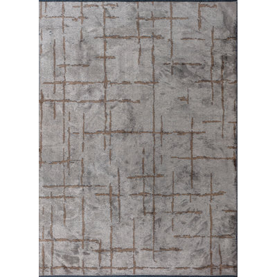 Rapture Brown/Beige/Gray Geometric Luxury Area Rug