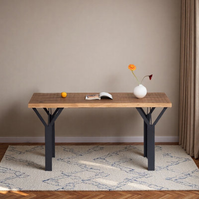 Natural Style Durable Rectangular Dining Table
