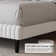 Bed Frame, Velvet Upholstered Platform Bed with Vertical Channel Tufted Headboard and Footboard, No Box Spring Required, Easy Assembly