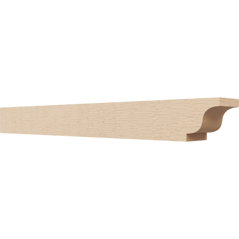 Queue de chevron Newport Woodgrain TimberThane, brun clair apprêté, H 4 po x l 36 po x P 4 po