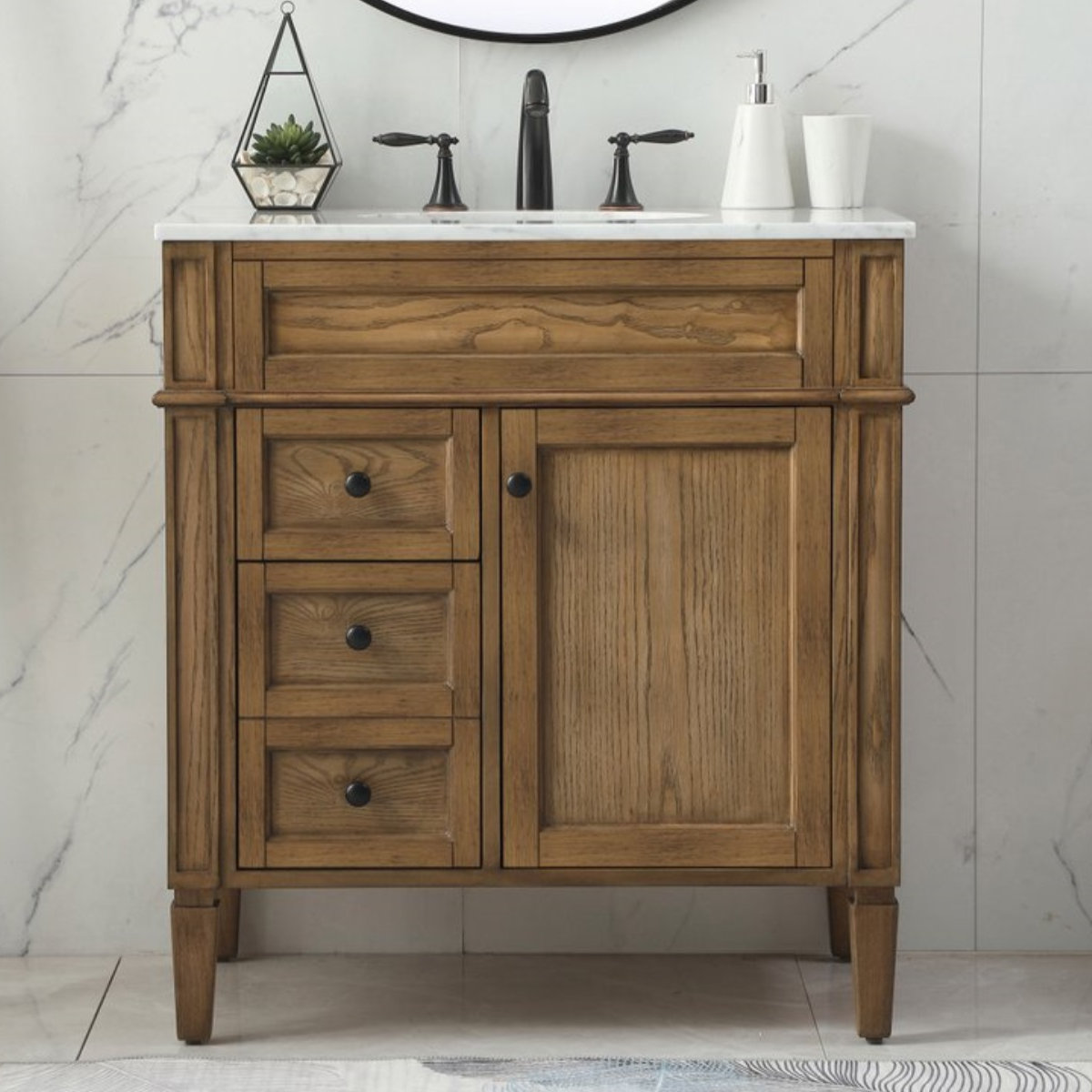 Rivers 32'' Single Bathroom Vanity, Coffee
