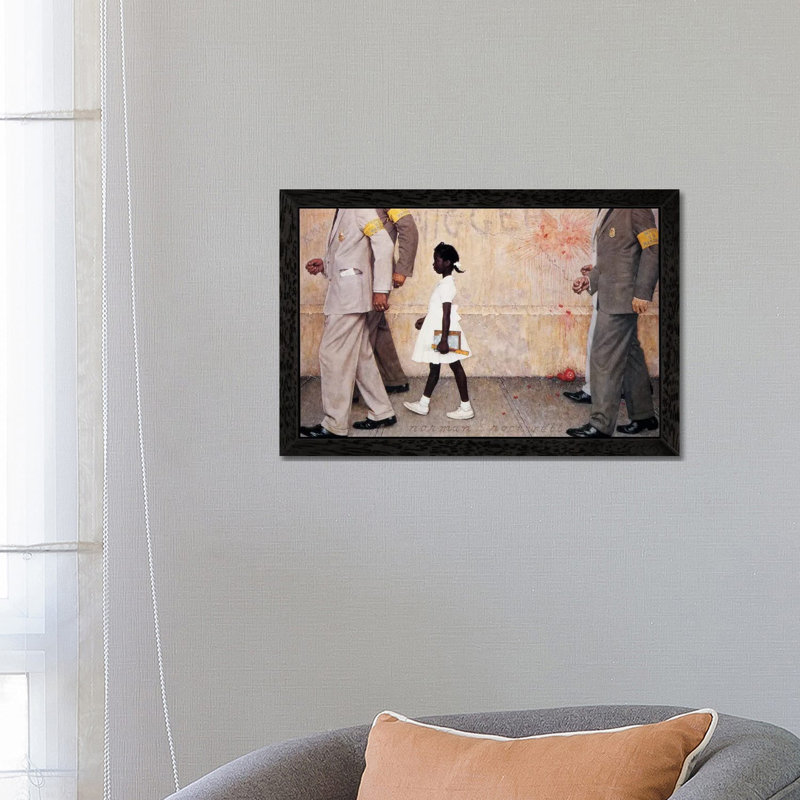 1 Piece Wrapped Canvas Painting, 152.5 cm H x 101.5 cm W, Black Framed