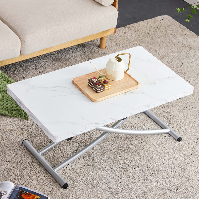Table basse ajustée avec table d'appoint