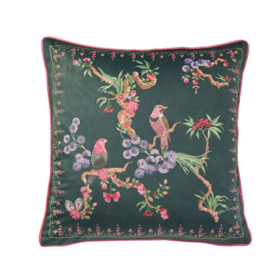 Bird Emerald 50x50cm Poly Cushion
