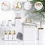 Ensemble d'accessoires de salle de bain - Ensemble de salle de bain, 12 pièces (blanc)-129606479