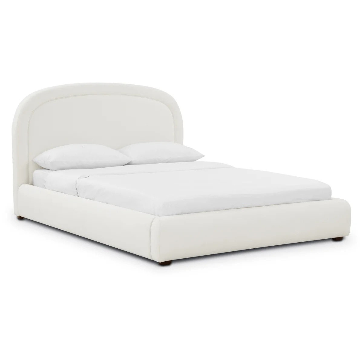 Chenille Upholstered Bed