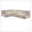 Lit plateforme simple en forme de L avec trois tiroirs de rangement, finition en bois naturel pour une esthétique et une fonctionnalité améliorées-649867963