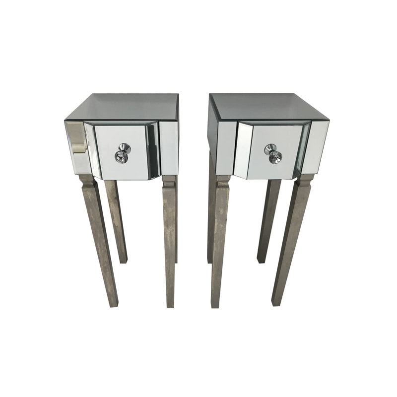 Ring 26cm W Manufactured Wood Bedside Table
