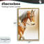 Cadre flottant brun avec majestueux chevaux, design par Kari Brooks-145896044-145896050