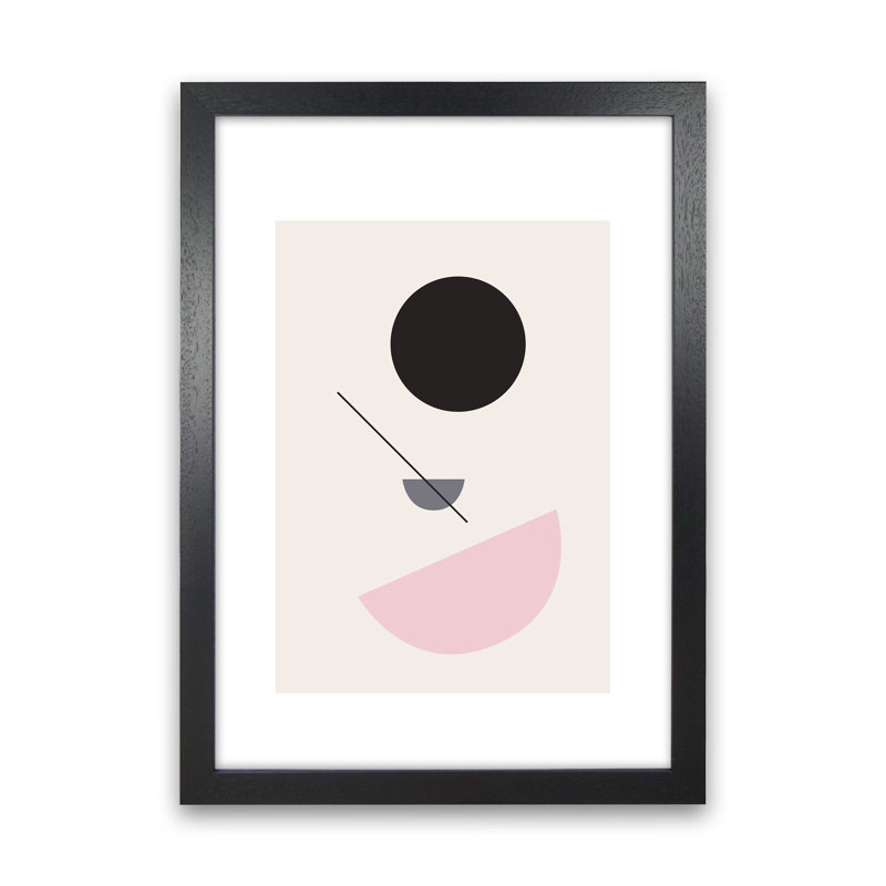 Mila Abstract N3 by Pixy Paper - Print, Black Framed, 59.4cm H x 42cm W x 3cm D